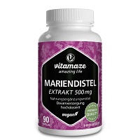 MARIENDISTEL 500 mg Extrakt hochdosiert vegan Kps. - 90Stk - Entgiften-Entschlacken-Entsäuern
