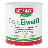 MEGAMAX Soja Eiweiß neutral Pulver - 750g - Vegan