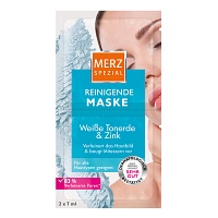 MERZ Spezial reinigend.Maske wei.Tonerde+Zink - 2X7ml