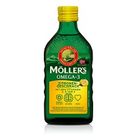MÖLLER\'S Omega-3 Zitrone Öl - 250ml - Leaky-Gut-Syndrom