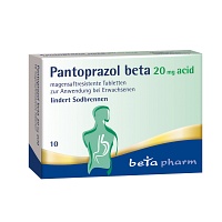 PANTOPRAZOL beta 20 mg acid magensaftres.Tabletten - 10Stk