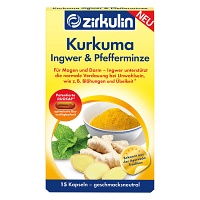 ZIRKULIN Kurkuma Ingwer & Pfefferminze Kapseln - 15Stk