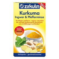 ZIRKULIN Kurkuma Ingwer & Pfefferminze Kapseln - 15Stk