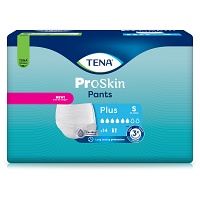 TENA PANTS Plus S bei Inkontinenz - 14Stk - Einlagen & Netzhosen