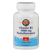 VITAMIN B5 1000 mg Pantothensäure Tabletten - 100Stk - Vegan