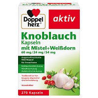 DOPPELHERZ Knobl.Kap.m.Mistel+Weißdorn 60/24/54 mg - 270Stk - Herz-Kreislauf