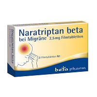 NARATRIPTAN beta bei Migräne 2,5 mg Filmtabletten - 2Stk - Kopfschmerzen & Migräne