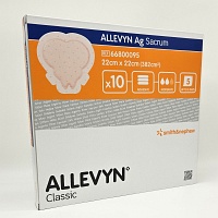 ALLEVYN Ag Sacrum 22x22 cm Wundverband - 10Stk