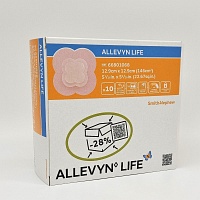 ALLEVYN Life 12,9x12,9 cm Silikonschaumverband - 10Stk