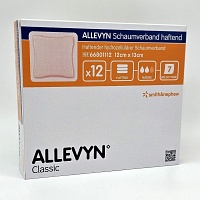 ALLEVYN Schaumverband 12x13 cm haftend - 12Stk