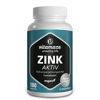 ZINK AKTIV 25 mg hochdosiert vegan Tabletten - 180Stk - Mikronährstoffe