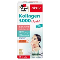 DOPPELHERZ Kollagen 3000 Liquid Sticks - 14Stk - Haut, Haare & Nägel