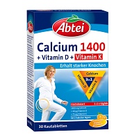 ABTEI Calcium 1400+Vitamin D3+K Kautabletten - 30Stk - Abtei®