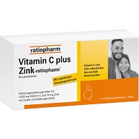 VITAMIN C PLUS Zink-ratiopharm Brausetabletten - 40Stk
