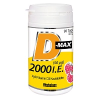 D-MAX 2000 I.E. laktose-/gluten-/zuckerfrei Kautab