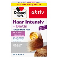 DOPPELHERZ Haar Intensiv+Biotin Kapseln - 80Stk - Haut, Haare & Nägel