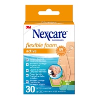 NEXCARE flexible foam active Strips 3 Größen - 30Stk