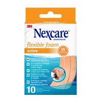 NEXCARE flexible foam active Pflaster 6x10 cm - 10Stk