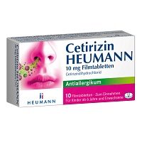 CETIRIZIN Heumann 10 mg Filmtabletten - 10Stk