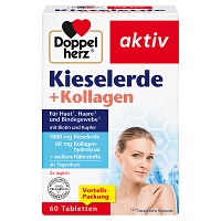 DOPPELHERZ Kieselerde+Kollagen Tabletten - 60Stk - Haut, Haare & Nägel