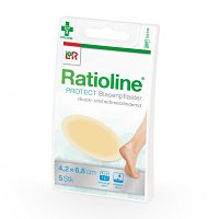 RATIOLINE protect Blasenpflaster 4,2x6,8 cm - 5Stk