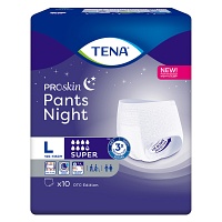 TENA PANTS Night Super L bei Inkontinenz - 4X10Stk - Einlagen & Netzhosen