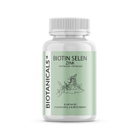 BIOTANICALS Biotin Selen Zink Kapseln - 120Stk - Haut, Haare & Nägel