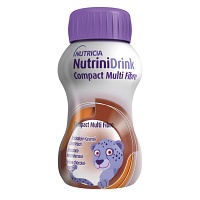 NUTRINIDRINK Compact MultiFibre Schoko-Karamell - 4X125ml - Nahrungsergänzung