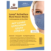 LUVOS ActiveFace Mund-Nase-Maske Gr.1 blaugem. - 1Stk - Mundschutz