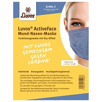 LUVOS ActiveFace Mund-Nase-Maske Gr.2 blaugem. - 1Stk - Mundschutz
