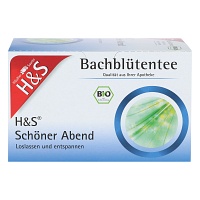H&S Bio Bachblüten Schöner Abend Filterbeutel - 20X1.5g - Beruhigung, Schlaf, Herz, Kreislauf, Nerven