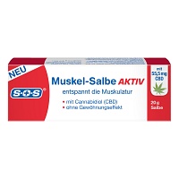 SOS MUSKEL-SALBE AKTIV aus natürlichem CBD Extrakt - 20ml