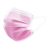 MUNDSCHUTZ 3LAGIG m.Gummibändern pink - 3Stk
