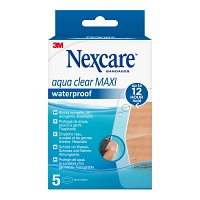 NEXCARE Aqua Clear maxi waterproof 6x8,8 cm - 5Stk