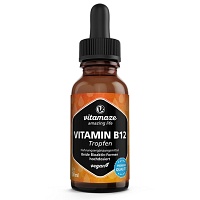 VITAMIN B12 100 µg hochdosiert vegan Tropfen - 50ml - Vegan
