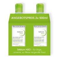 BIODERMA Sebium H2O Reinigungslösung Duo - 2X500ml