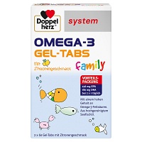DOPPELHERZ Omega-3 Gel-Tabs family system - 120Stk - Doppelherz® System