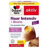 DOPPELHERZ Haar Intensiv+Biotin Kapseln - 100Stk - Haut, Haare & Nägel