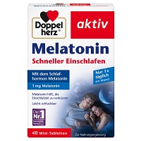 DOPPELHERZ Melatonin Tabletten - 40Stk - Gedächtnis, Nerven & Beruhigung