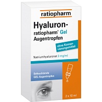 HYALURON-RATIOPHARM Gel Augentropfen - 2X10ml - SONDERANGEBOTE