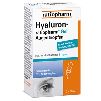 HYALURON-RATIOPHARM Gel Augentropfen - 2X10ml - Auge, Nase & Ohr