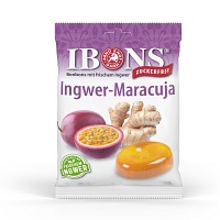 IBONS Ingwer Maracuja o.Zucker Tüte Lutschbonbons - 75g