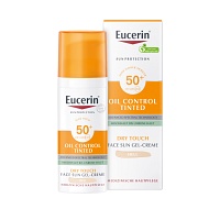 EUCERIN Sun Oil Control tinted Creme LSF 50+ hell - 50ml - Akne