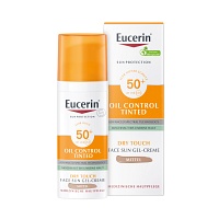 EUCERIN Sun Oil Control tinted Creme LSF 50+ mitt. - 50ml - Sonnenschutz