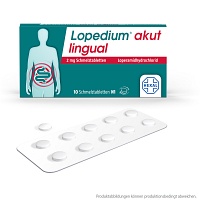LOPEDIUM akut lingual 2 mg Schmelztabletten - 10Stk