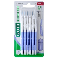 GUM Bi-Direction Interdentalb.0,6 mm hellblau - 6Stk - Interdentalreinigung