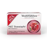 H&S Granatapfel mit Vitamin C Filterbeutel - 20X2g - Wohlfühltee