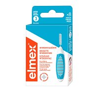 ELMEX Interdentalbürsten ISO Gr.3 0,6 mm blau - 8Stk