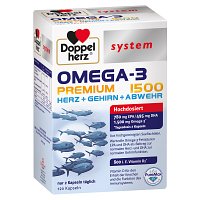 DOPPELHERZ Omega-3 Premium 1500 system Kapseln - 120Stk - Doppelherz® System