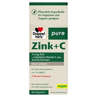 DOPPELHERZ Zink+C pure Kapseln - 60Stk - Immunsystem & Zellschutz